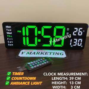 5505 Large Display Digital Alarm Clock With Timer And Coutdown