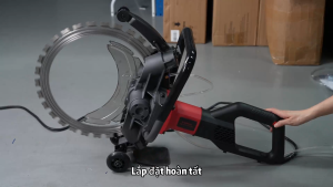 Máy cắt vòng 9500W Máy cắt bê tông Máy cưa vòng không chổi than cắt sâu 300mm - Bảo hành 1 năm