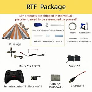Mô Hình Máy Bay Giấy Điều Khiển Từ Xa Điện 56cm Cánh Cố Định Cánh Delta Mini Chất Liệu PP Chống Sốc Dùng Được Trong Nhà Và Ngoài Trời