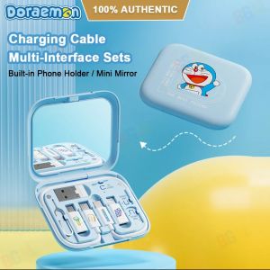 Doraemon Muiti-function cable combination storge charging cable PD60w type-c to type-c PD20w type-c to lightning fast charging cord micro usb cable