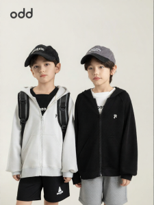 Boy Cartoon Embroidered Hooded Coat