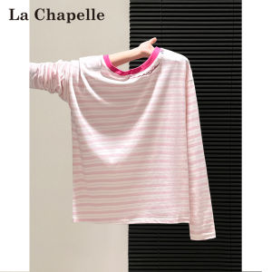 La Chapelle | Pink Striped Lightweight Tshirt