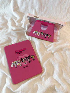 Ốp Lưng Bảo Vệ 360 Độ Có Thể Xoay Được Cho iPad Mini 7 Air6 pro 13 10.9 Inch Mới 2024 Có Khe Cắm Bút Chì Dành Cho Nữ Cảnh Sát Bay Hoạt Hình