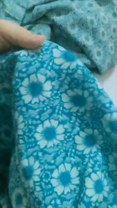 2m vải lụa lạnh in hoa văn size nhở giả gấm - lụa Mango chính phẩm