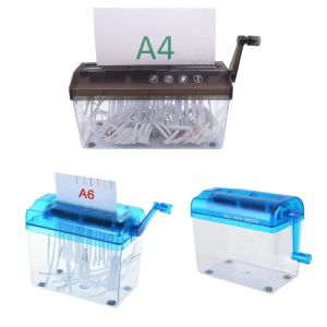 A4/A6 Paper Shredder Privacy Protection Manual Hand Crank Confidential Documents Destroyer Ready Stock