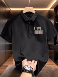 Áo Thun Polo Nam Tay Ngắn Mùa Hè in Họa Tiết Cao Cấp Thường Ngày Cổ Polo Phong Cách Hàn Quốc Cá Tính Thương Hiệu Thời Trang Áo Thun Cotton