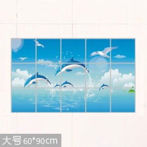 Kitchen Oil-Resistant Self-Adhesive Aluminum Foil Stickers Heat-Resistant Waterproof Cabinet Stove Tile Wall Decals