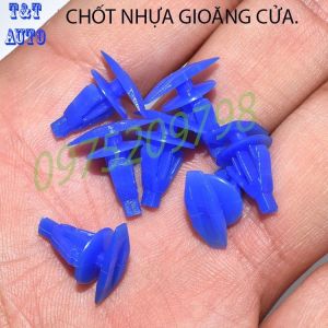 Chốt nhựa gioăng cửa chuyên dụng chất lượng dành cho xe hơi (1 túi gồm 200 chốt màu xanh dương).