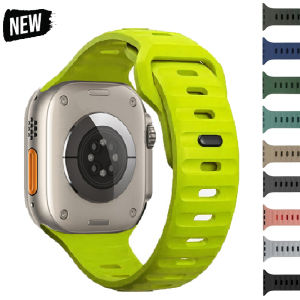 Silicone Sport Band For Apple Watch ultra Band 49mm 40mm 41mm 42mm 49mm 44mm 45mm Rubber correa Strap iwatch series 8 7 3 5 6 4