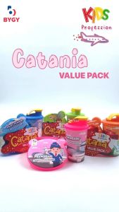 Lunch Box Catania Set + botol minuman / Box Kotak Bekal Anak / Kado Souvenir Ultah Tempat Makan Sekolah merek biggy elecstor3