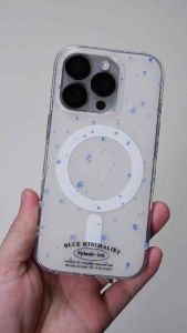 Ốp In Hình Blue Minimalist Tối Giản Viền Trong Suốt Chống Sốc Cho iPhone 17 Pro Max 16 15 14 13