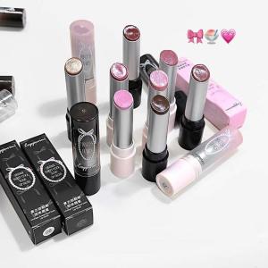 ลิปกลอสเนื้อเจลลี่สีน้ำตาลพังก์ ให้ความเงางามแบบกระจก ชุ่มชื้น ไม่ติดแก้ว