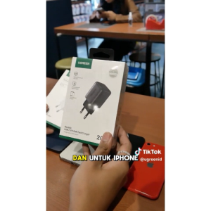 Kepala Charger for iPhone 14 13 12 11 X UGREEN PD 18W 20W USB Type C Lightning MFi Fast Charging