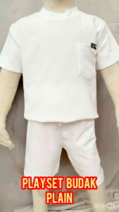OFFER  PLAYSET PLAIN BUDAK LELAKI BRAND TW SIZE 1-6 100% COTTON BAJU SIANG BUDAK BOYS CLOTHING SET SET BAJU BUDAK