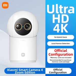 Xiaomi | Xiaomi Smart Camera 4 Zoom Home Monitoring Remote Wireless Network Mobile Panoramic Camera J3631 Pet Sitting Indoor Caregiver Child Elderly