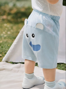 CUTEPANDAS | Quần Shorts Trẻ Em Hình Hoạt Hình Thoáng Khí Nhẹ