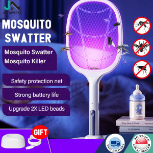 🇸🇬【SG Stock】Electric Insect Racket Mosquito Racket Mosquito Swatter Killer Fly Swatter 电蚊拍 LED Lamp 2024 NEW Electric Insect Killers