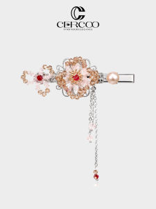 Christmas Gift Cercoo Handmade Beaded Crystal Hair Clip Womens Duckbill Clip Fashionable Hair Accessories Wedding Party