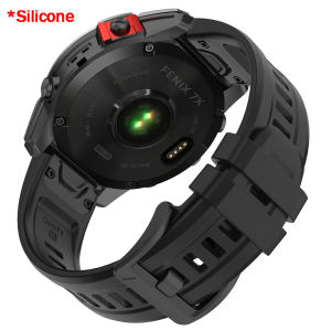 QuickFit 22 26mm Nylon Silicone Strap For Garmin Fenix8 Pro 7 7x 6 6x PRO 5x puls/Forerunner 970/Enduro/Epix Gen 2 Tactix 7 Band