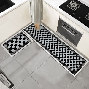 Red Festive Kitchen Special Mat Anti-Slip Oil Resistant Wipe Clean No Wash Snake Year Water Absorbent Door Mat Entrance Foot Mat