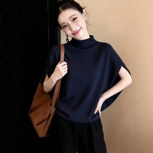 AIYITI | Plus Size Loose Belly Covering Batwing Sleeve T-Shirt