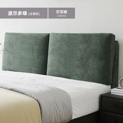 Soft Upholstered Corduroy Bed Headboard 1.8m