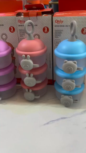 Hộp chia sữa bột Hộp đựng sữa cho bé Only Mingo an toàn tiện lợi 3 tầng Hộp Chia Sữa Bột Du Lịch