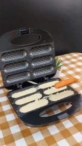 Siam Center เครื่องทำวาฟเฟิล เครื่องทำวาฟเฟิลไส้กรอก 750W วาฟเฟิลไส้กรอก วาฟเฟิลฮอทดอก เครื่องทำฮอทดอก เตาวาฟเฟิลไส้กรอก