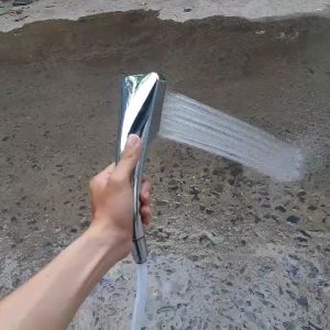 [Trọn bộ tay sen Tăng Áp] Tay sen mạ crom viền đen dây cấp nước vỏ thân xoắn inox304 ốc vít tắc kê