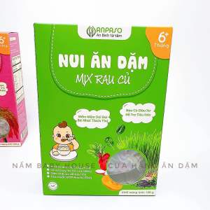 Date 2026 Nui rau củ hữu cơ ANPASO ORGANIC cho bé ăn dặm từ 6 tháng 150g- có lẻ 50g