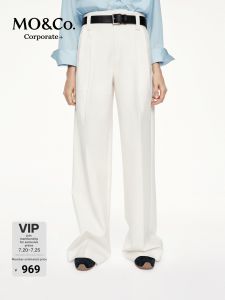 MO&Co. | High Waist Wide Leg Trousers Boxycut