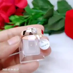 Cincin Premium 100% Original Perhiasan Aksesoris Lapis Emas Terlaris Termurah Elegant