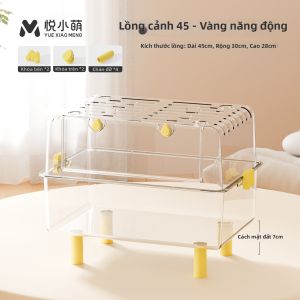 YUEXIAOMENG | Lồng Hamster Sang Trọng Cho Hamster Syria & Lùn Toàn Cảnh Trong Suốt