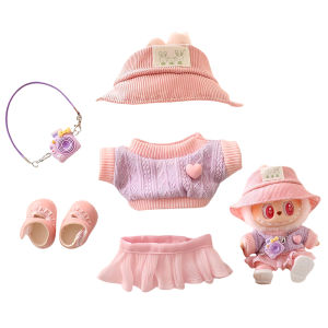 1 Set Clothes For Labubu Dolls Accessories Stylish Kawaii Outfit Set Suitable For 15cm 17cm Labubu Doll Doll Clothing Set