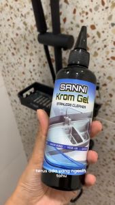 Kran Air Stainless SANNI KROM Pembersih Kerak Kaca Kamar Aquarium Kamar Mandi