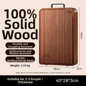 COOKER KING | Antibacterial Moisture Resistant Chopping Board Solid Wood