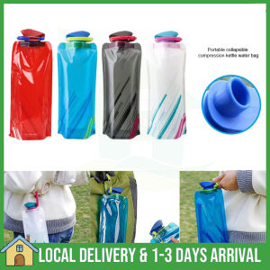 Water Bottle 700ml Folding Soft Bag Sport Bottle Drink Water Bottles Reusable Travel Running Camping Hiking