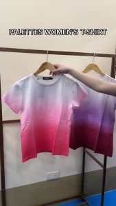 PALETTES Women Ladies Polo Shirt tees t shirt shirts tops Trendy Tye Die with collar 8261