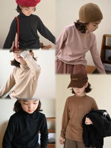 Bora Kids Soft Inner Shirt for Girls And Boys Autumn Winter New Style Skin-friendly Base Layer Top Childrens Clothing