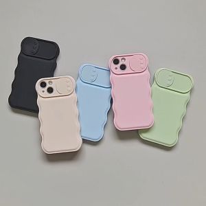 WSC - Case For IP X / XS / XR / 11 / 11 PRO / 11 PRO MAX / 12 / 12 PRO / 12 PRO MAX / 13 / 13 PRO / 13 PRO MAX / 14 / 14 PRO / 14 PRO MAX - SLIDING WAVE soft case gelombang berwarna-i pastel candy macaron