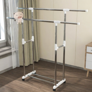 Jiaxun | Double Rod Indoor Folding Stainless Steel Clothes Drying Rack