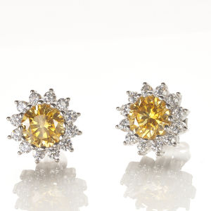 Flower Shape 1CTX2 Moissanite Earrings for Women Lab Grown Diamond Ear Studs 925 Sterling Silver Fine Jewelry Gift