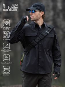 Free Soldier | Outdoor Tactical Mens Shirt Stretch Check Fabric
