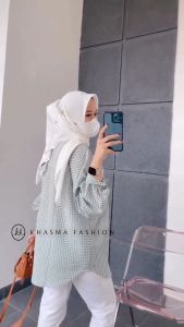 Atasan Wanita Terbaru 2023 / Ciara Blouse / Blouse Wanita Motif / Kemeja Wanita Kekinian / Blouse Wanita Korea Style / Kemeja Wanita Oversize / Atasan Blouse Wanita / Blouse Wanita Bahan Katun