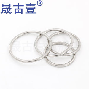 Seamless 304 Stainless Steel Yoga Connection Ring No-Trace round Circle Solid No-Joint Steel Loop Hardware Fastening Parts