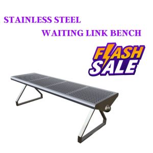 Out door Chair/ airport Chair/garden chair/waiting chait/4 Seater Stainless Steel 304 Bench with Triangle Legs/4SSB8520-TRI