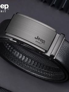 Jeep | Mens New Automatic Buckle Genuine Leather Belt