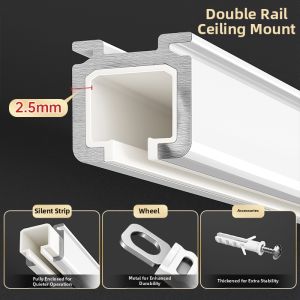 WEILAISHI | Silent Top-Side Mounted Curtain Track