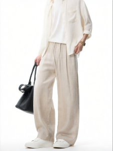 Quần Dài Mỏng Phong Cách Vintage Tencel Linen Cho Mùa Hè