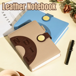 Leather Notebook Business Notebook Thickened A5 Notepad College Students PU Leather Writing Notepad